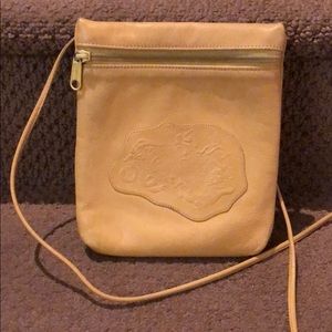 Carlos Falchi crossbody in yellow from Italy
